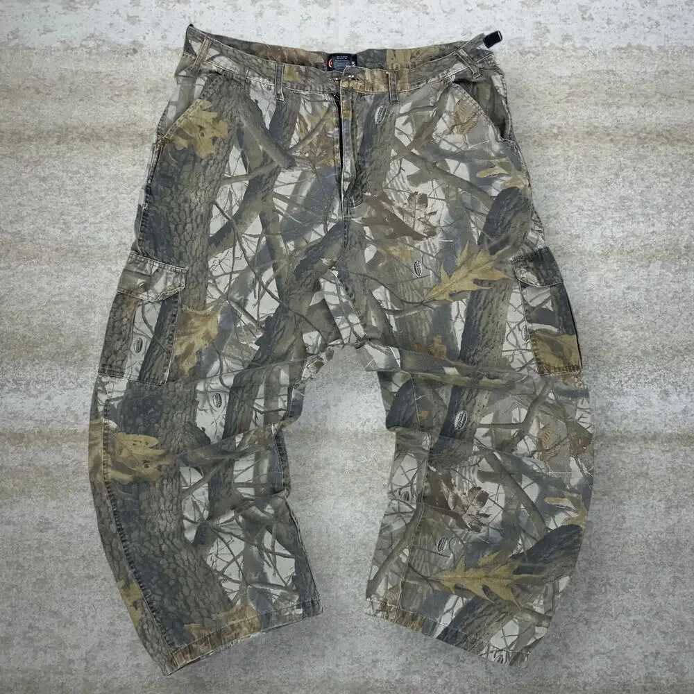 Vintage 90s Realtree Tactical Pants 40x30 Baggy Wide Leg Camo Cargos Woodland